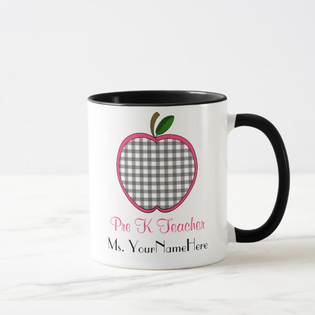 Pré tasse de professeur de K - rose gris d'Apple W (Droite)