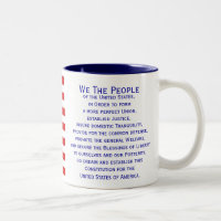Préambule de la Constitution Drapeau Mug