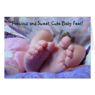 Précieux et doux petits pieds de bébé ! Cartes Pet