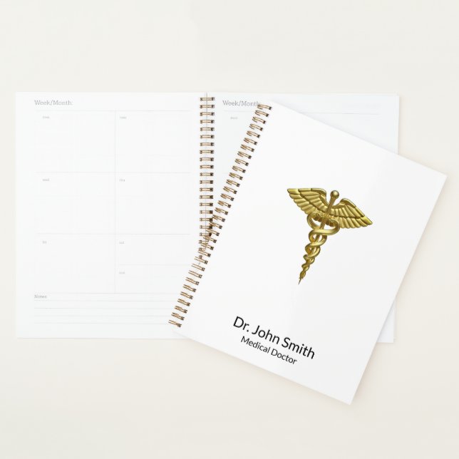 Précieux Médicale Gold Caduceus Professional (Devant avec enveloppe)