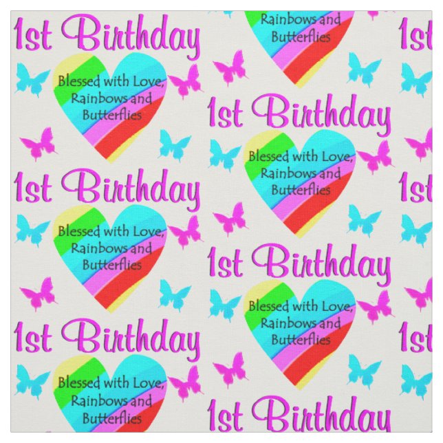 PRÉCIEUX TISSU DE PLANCHE 1ER ANNIVERSAIRE (Échantillon)