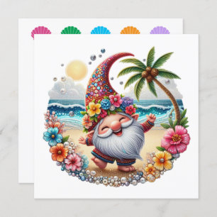 Precious Beach Gnome - Invitation à thème