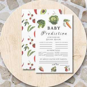 Prédiction de Baby Shower Sweet White Garden