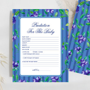 Prédiction des bleuets doux pour le jeu de Baby sh
