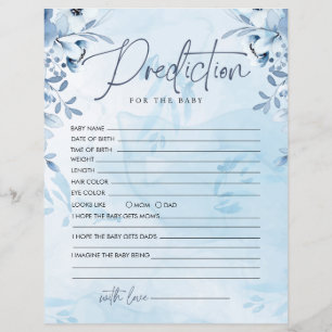 Prédiction Des Fleurs Bleues Pour Le Jeu De Baby s