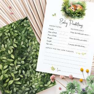 Prédictions Baby shower Jeu Conseil Cerf