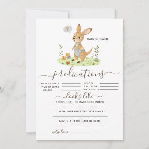 Prédictions de Baby shower de Kangaroo Woodland ru
