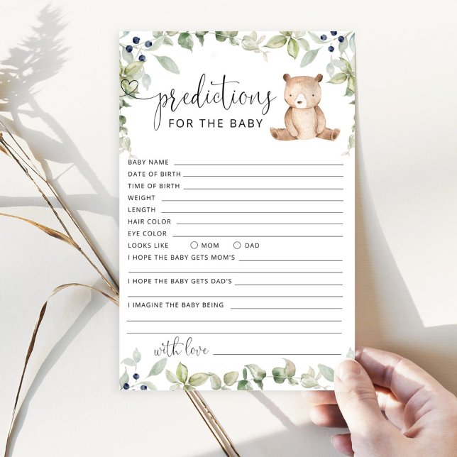 Prédictions de l'ours pour la carte bébé (Créateur téléchargé)