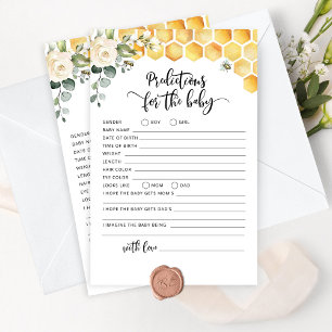 Prédictions des abeilles pour la carte bébé