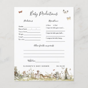Prédictions des bébés Jeu Baby shower