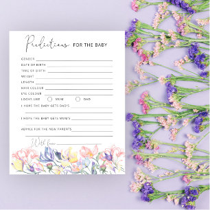 Prédictions des fleurs sauvages de l'aquarelle pou