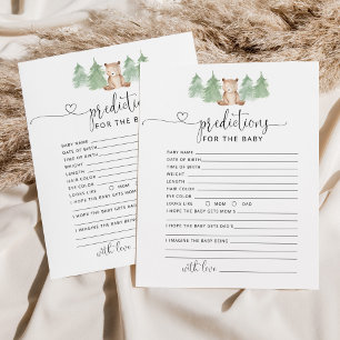 Prédictions du bébé des petits ours des bois