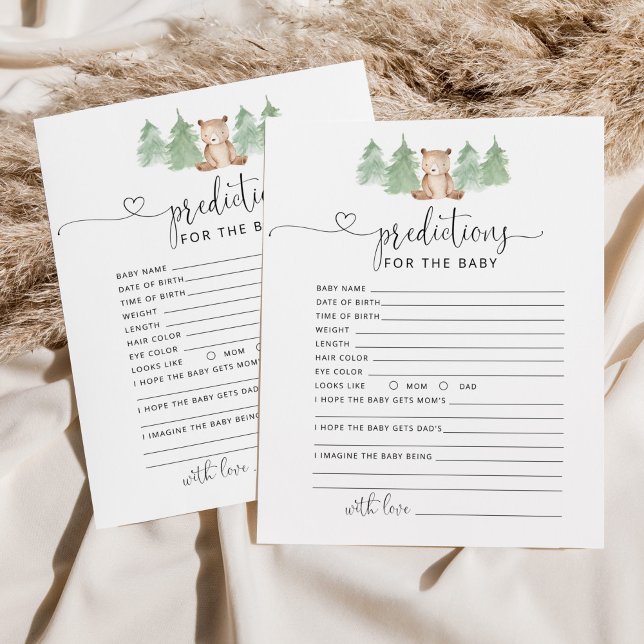 Prédictions du bébé des petits ours des bois (Créateur téléchargé)