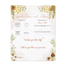 Prédictions et conseils, Baby shower des bois