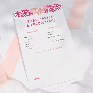 Prédictions et conseils de bébé Corail Rose & Jeu