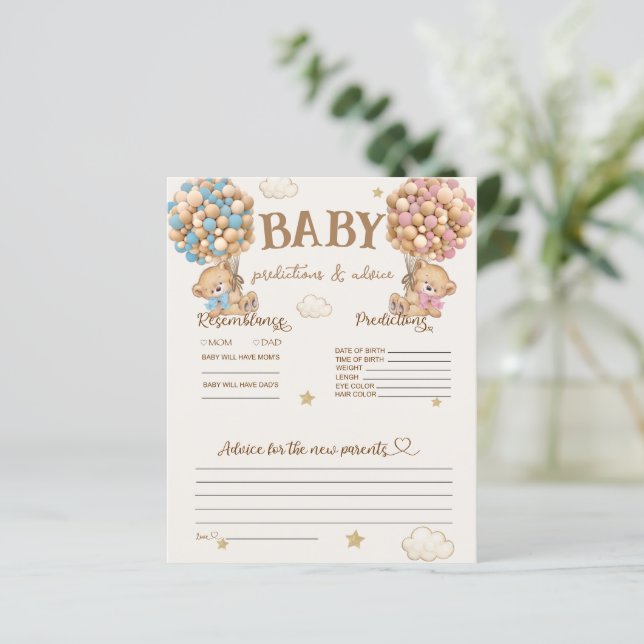 prédictions et conseils de bébé jeu ours ballons (Debout devant)