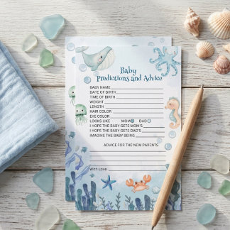 Prédictions et conseils de bébé sous la mer chauss