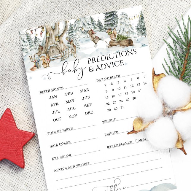 Prédictions et conseils Jeux de Baby shower des bo (Créateur téléchargé)