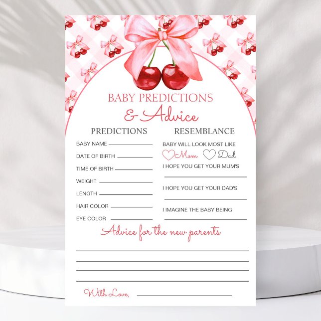 Prédictions et Conseils pour Bébé Baby Shower (Créateur téléchargé)