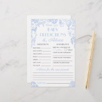 Prédictions et conseils pour bébé Baby shower de g