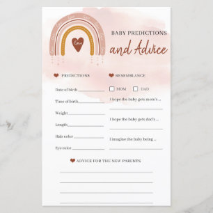 Prédictions et conseils pour bébé bleu rose arc-en