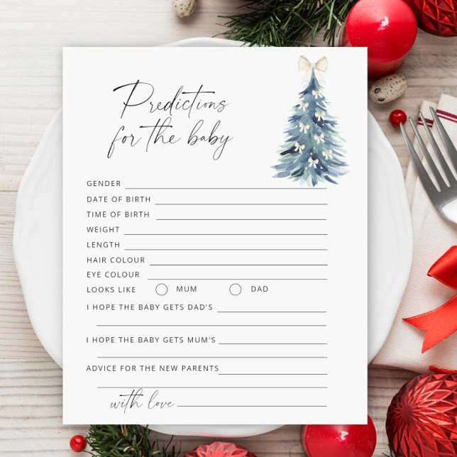 Prédictions et conseils pour bébé d'hiver de Noël (Créateur téléchargé)