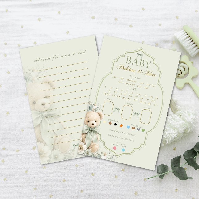 Prédictions et conseils pour bébé Ourson en peluch (Créateur téléchargé)
