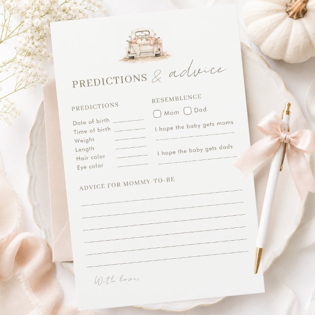 Prédictions et conseils pour la baby shower de Pum (Créateur téléchargé)