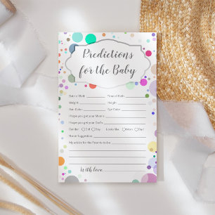 Prédictions et conseils pour le jeu de baby shower