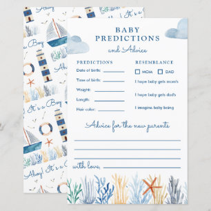 Prédictions et conseils sur le Baby shower nautiqu