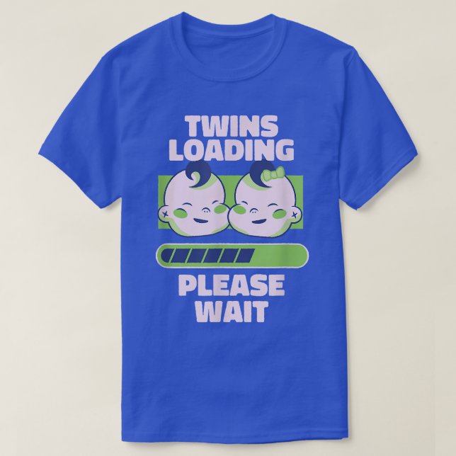 Pregnancy Announcement For Twins T-Shirt (Design devant)