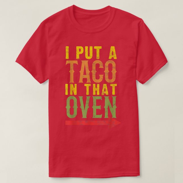 Pregnancy Cinco De Mayo Taco Lover T-Shirt (Design devant)