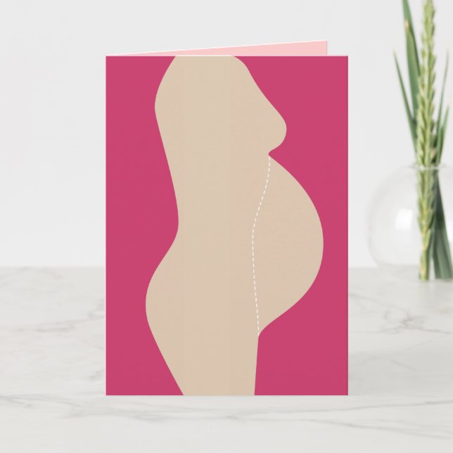 Pregnancy Tummy 4 Girl Foldcard Modèle (Devant)
