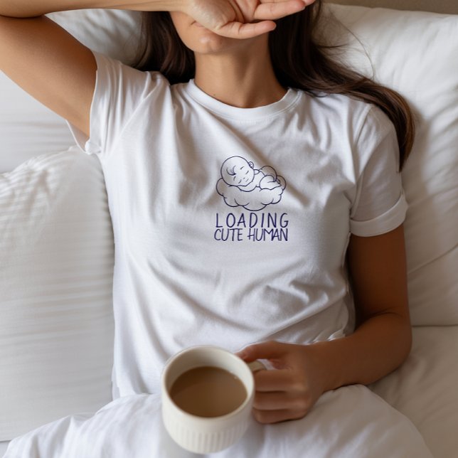 Pregnant First Mothers Day blue T-Shirt (Créateur téléchargé)