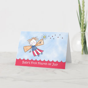 Premier 4 juillet pour bébé, Carte de voeux pour l