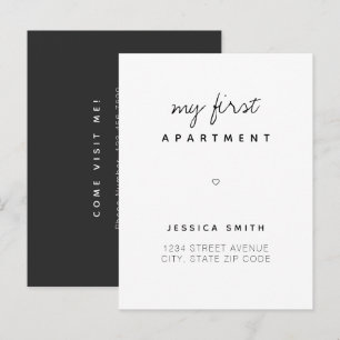 Premier appartement Nouvelle adresse Carte postale