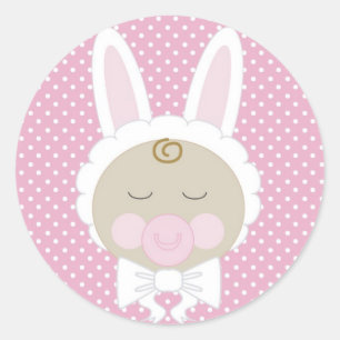 Premier autocollant de Pâques du bébé