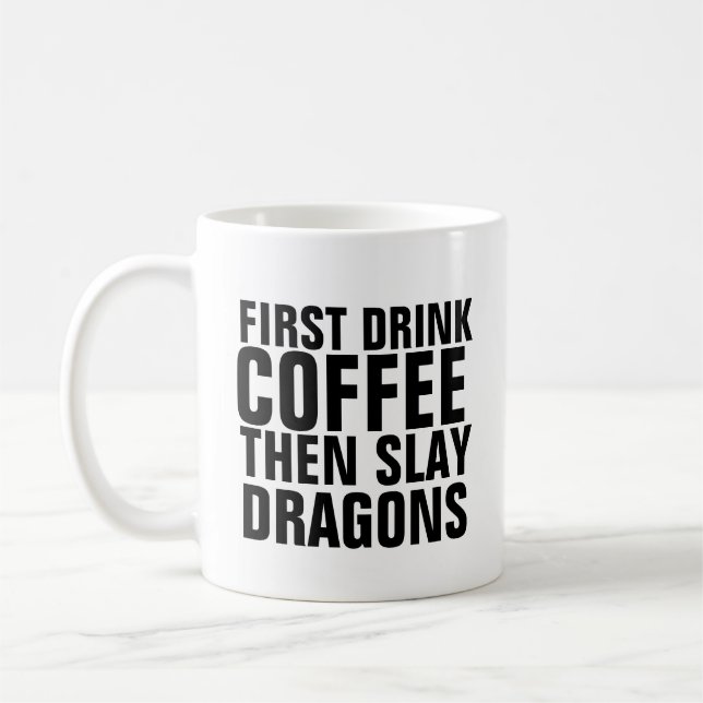 PREMIER BOIRE CAFÉ PUIS ESCLAY DRAGONS MUG (Gauche)