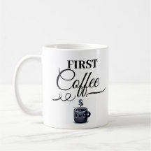 Premier Café, Puis Parler Imprimé Café Mug / Cadea