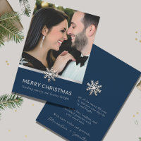 Premier Carte photo de Noël d'Elegant Couple