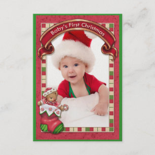 Premier Carte photo de Noël du bébé - SRF
