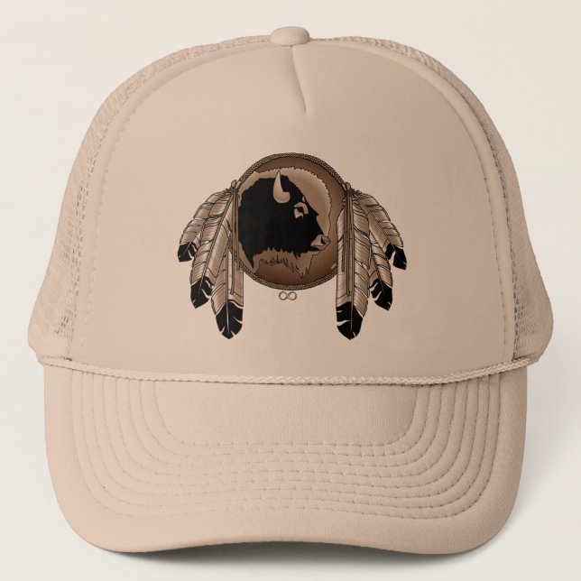 Premier casquette de faune de Buffalo de casquette (Devant)