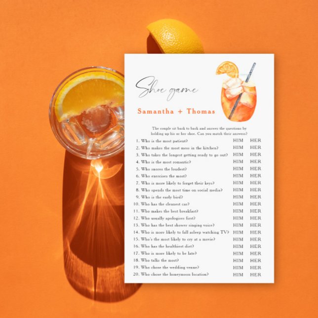 premier cocktail spritz shower de mariage jeu de c (Créateur téléchargé)