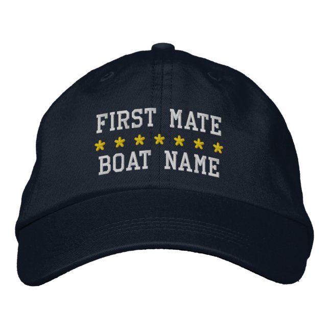 Premier compagnon nautique votre casquette bleu de (Devant)