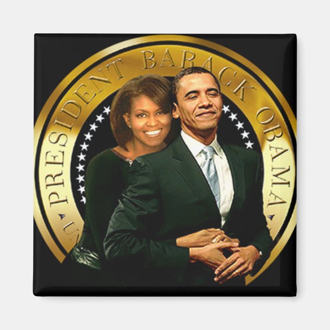 Premier couple d'Amérique magnet (Devant)