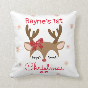 Premier Coussin des rennes de Noël