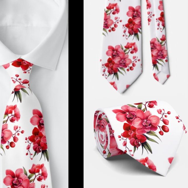 Premier Cravate officiel des orchidées rouges (Créateur téléchargé)