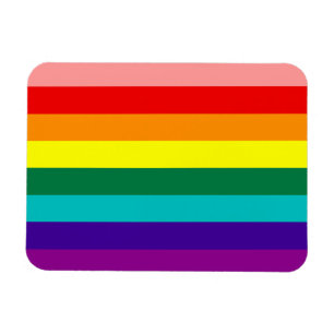 Premier drapeau Gay pride arc-en-ciel Magnet Premi