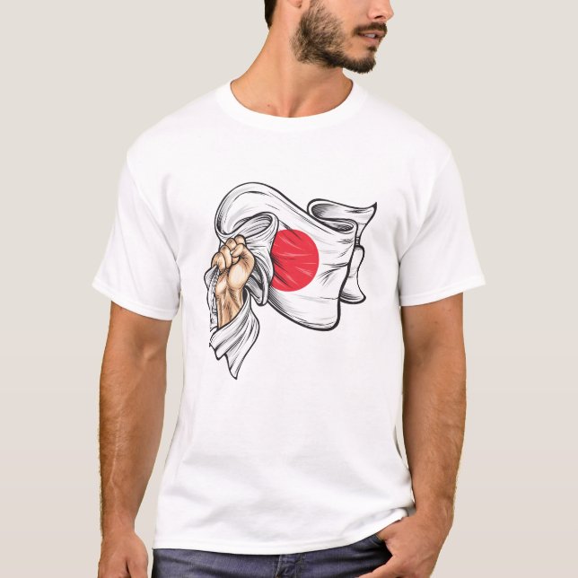 Premier drapeau national du T-shirt japonais (Devant)