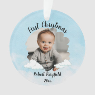 Premier Garçon De Noël Avec Photo Personnalisée